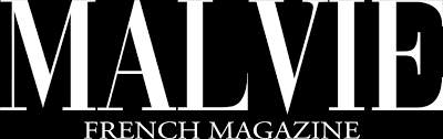 Black and white text logo for MALVE French Magazine.