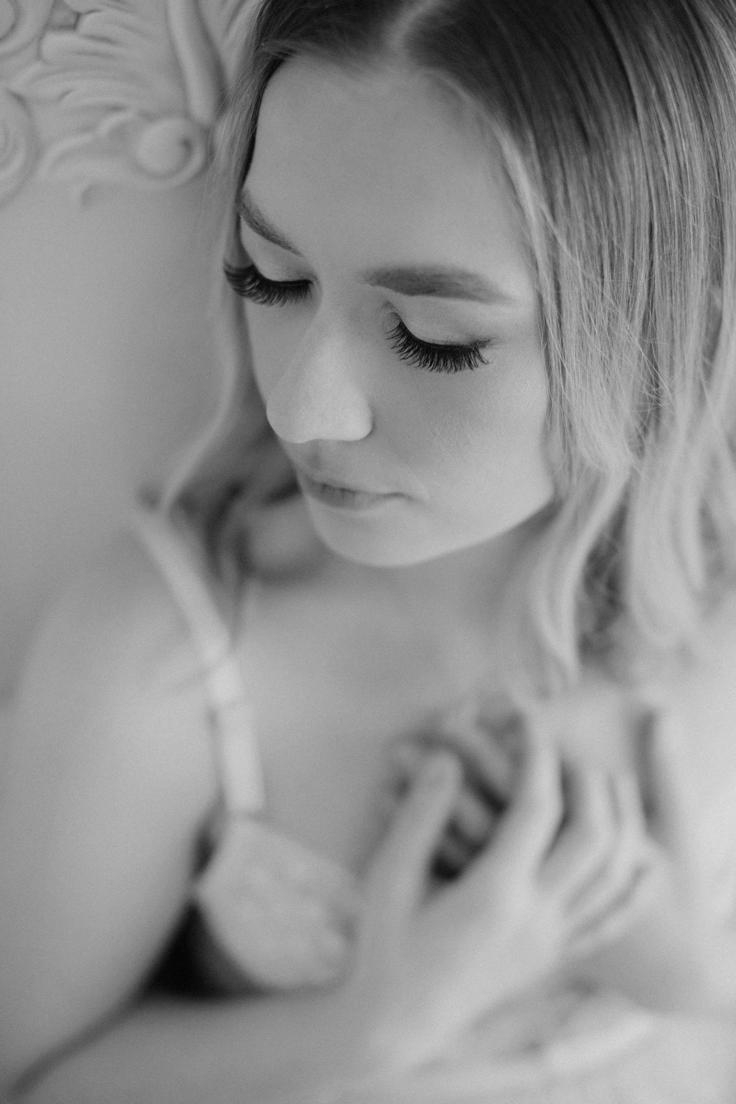 Feather and sage portrait, Perth Boudoir Photographer, Kellie Blinco