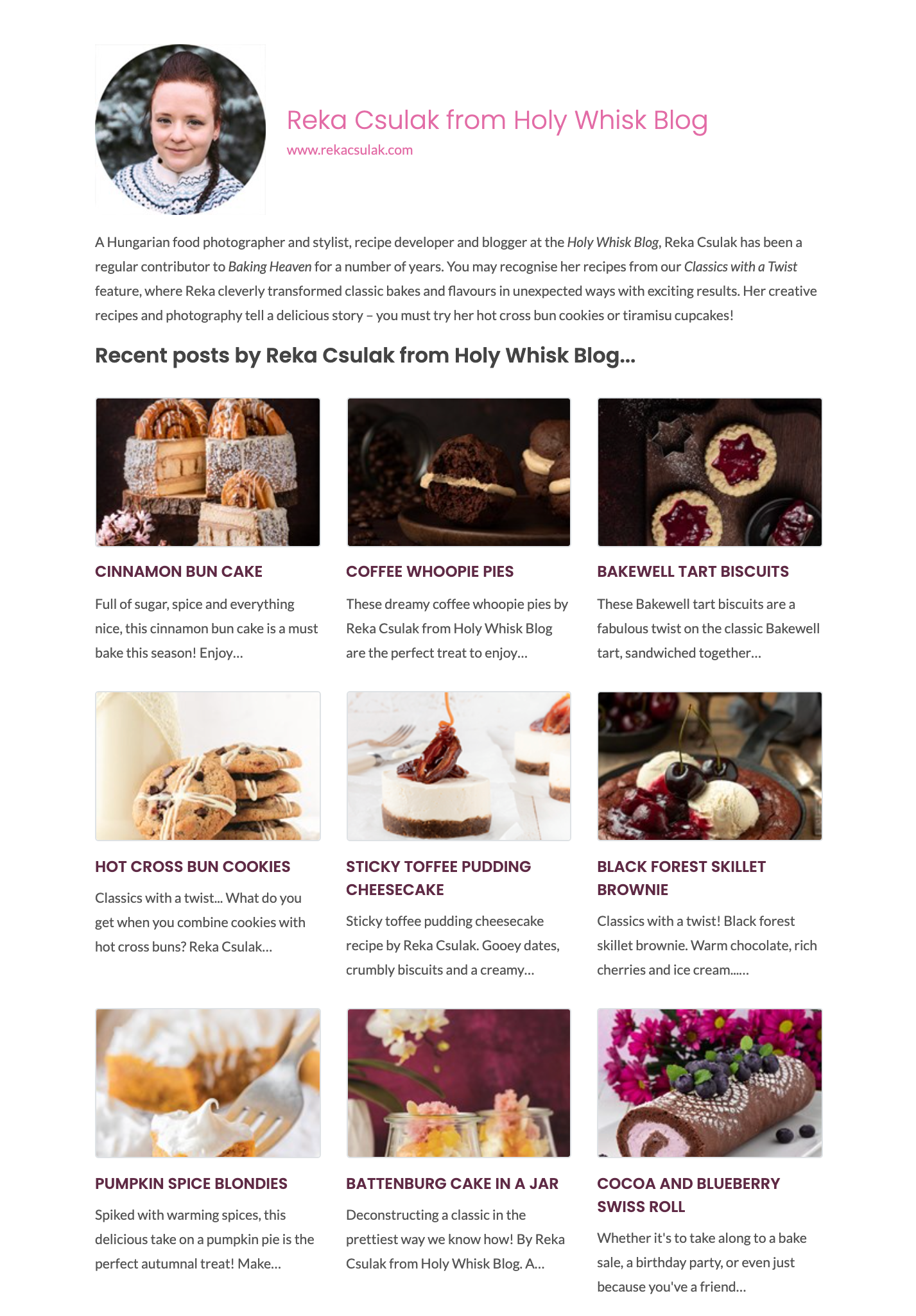 Bake & Decorate Author Bio - Photo by © Reka Csulak Three Pod Studio