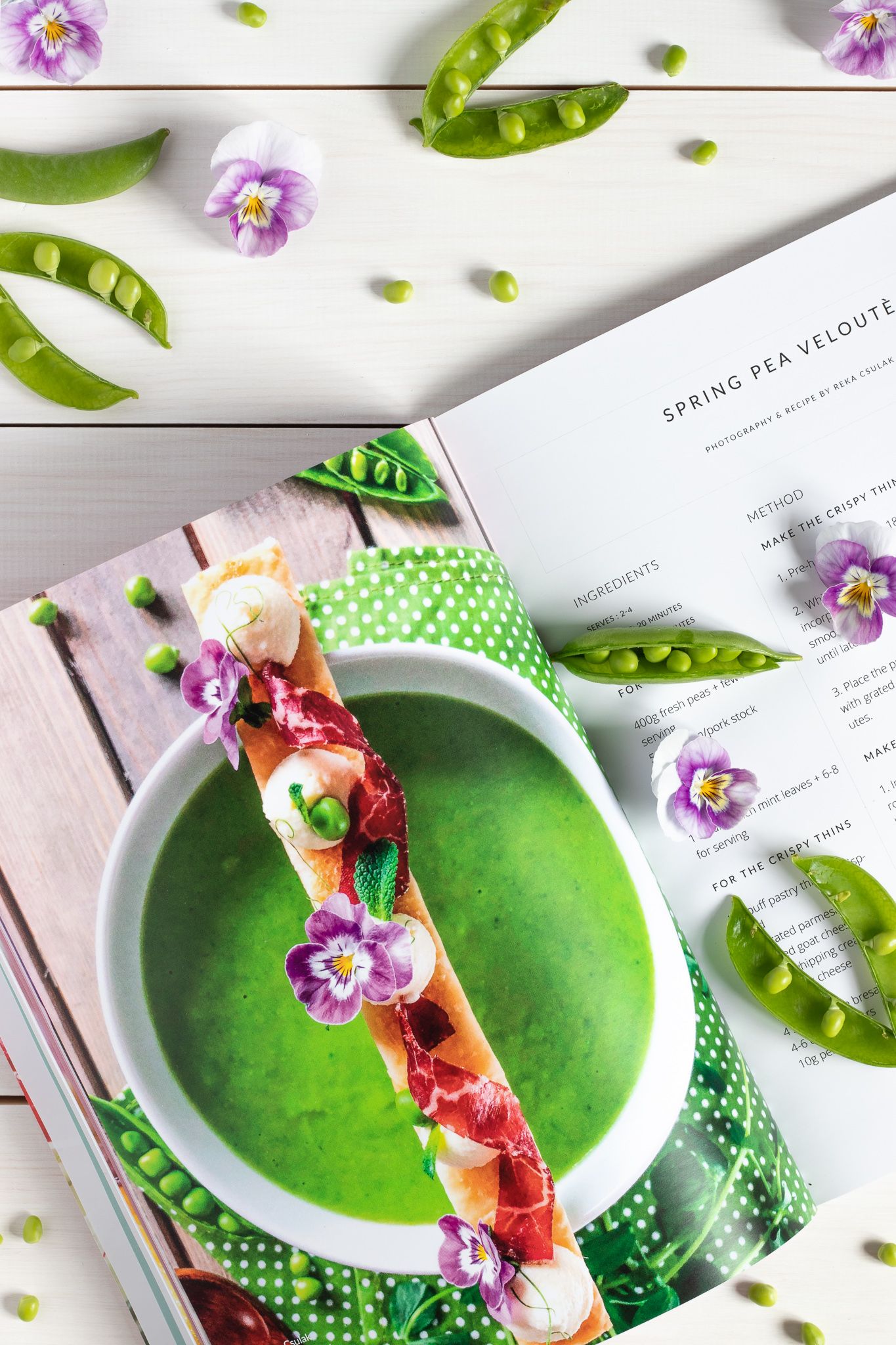 The Supper Club 'Sow' issue (9 April 2018) - Article: Million shades of life + Spring Pea Veloutè Recipe - Photo by © Re