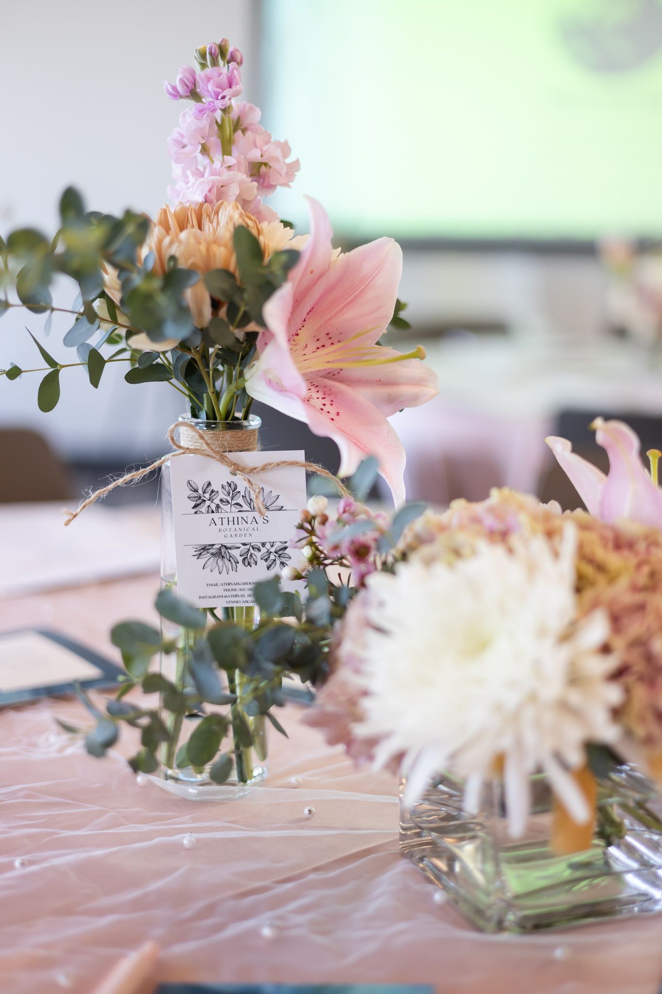 The Divine Pearl Collective women event photography in Edmonds, WA flower table decor by Athina's Botanical Garden