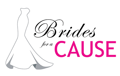 Text design with 'Brides' and 'CAUSE' in elegant typography.