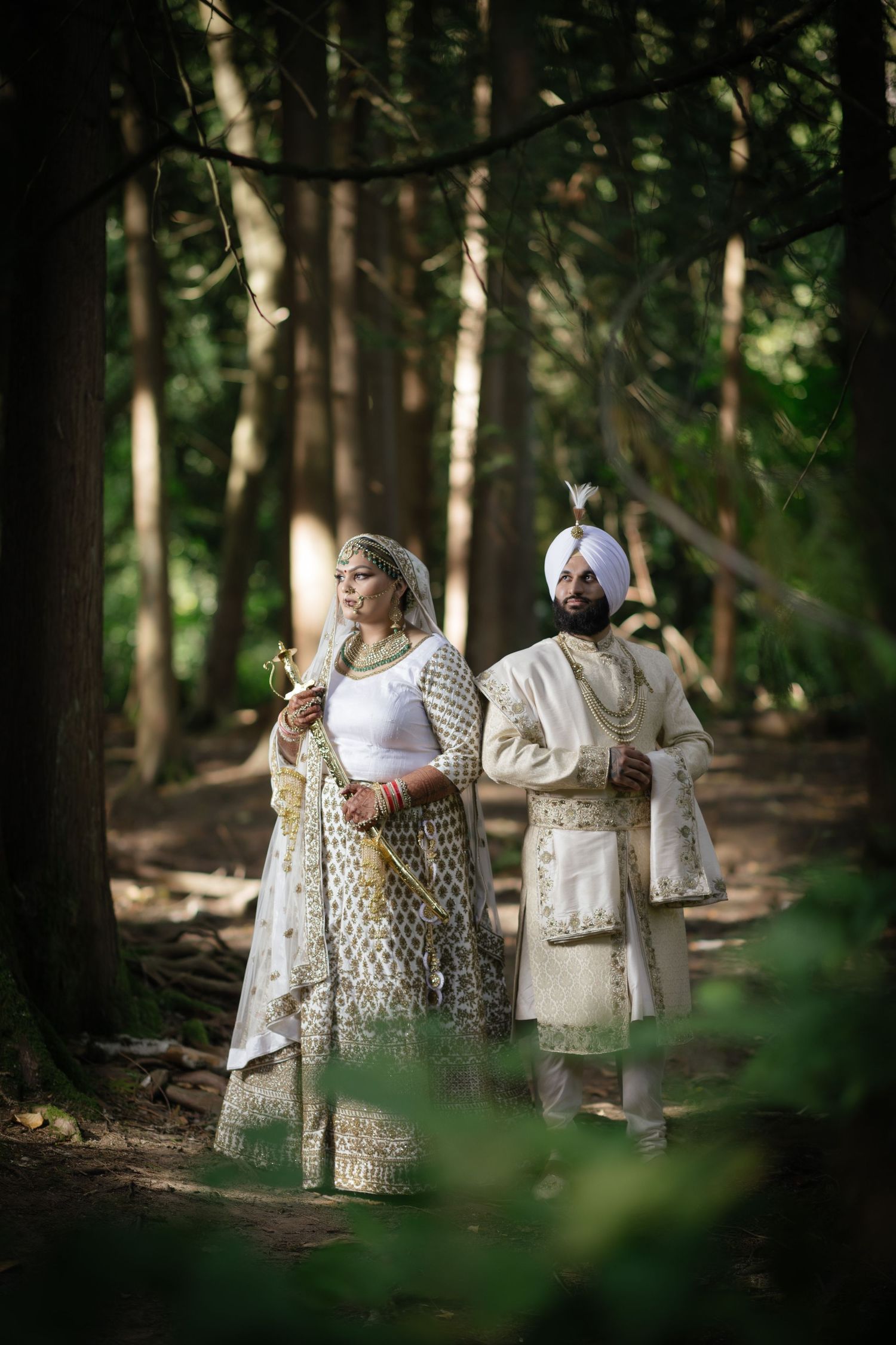 A joyful couple sharing a heartfelt moment, celebrating their love and future together