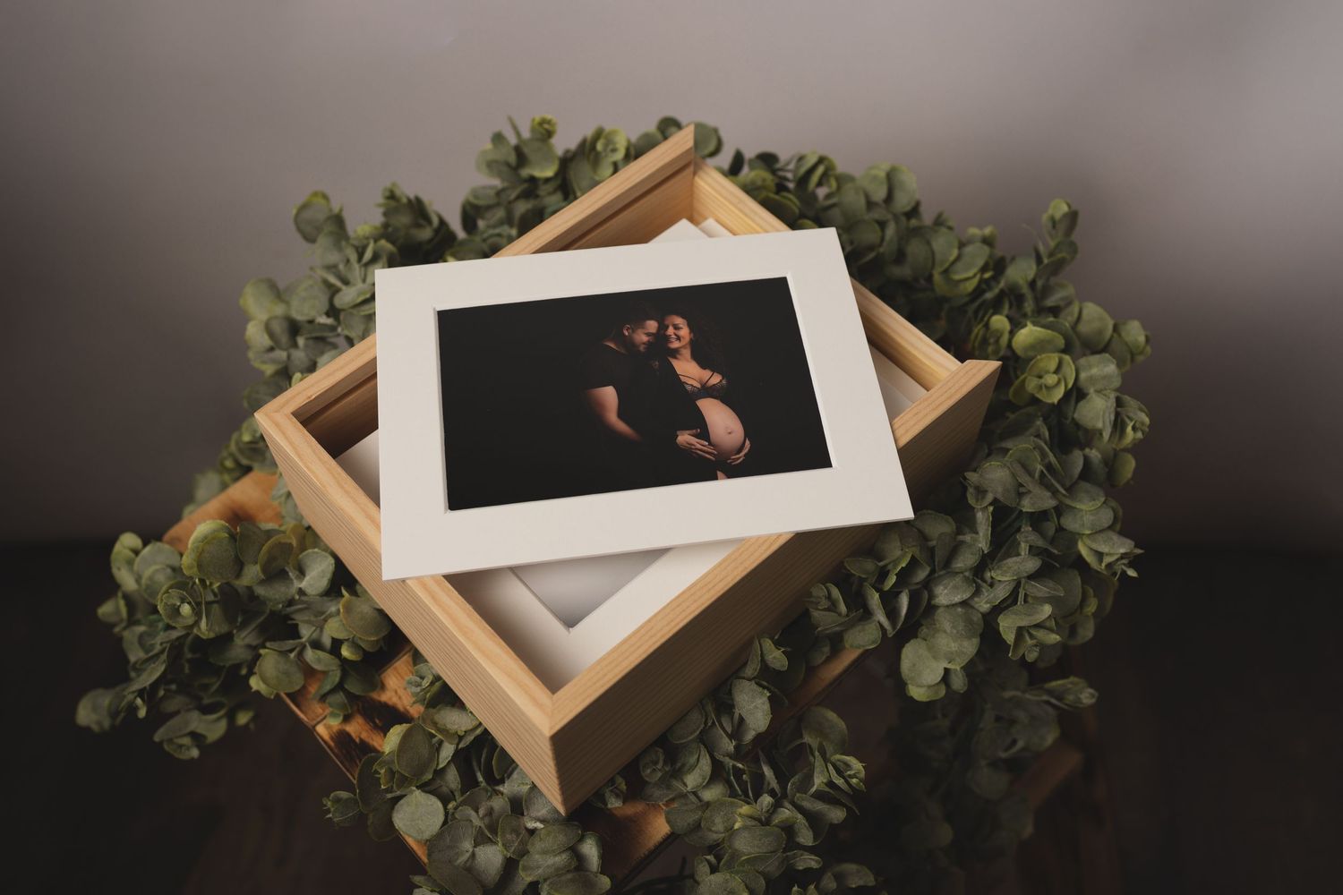 Boîte à photo en bois à Compiègne
