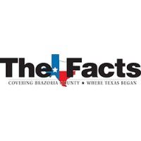 The Facts newspaper logo for Brazoria County with Texas state shape.
