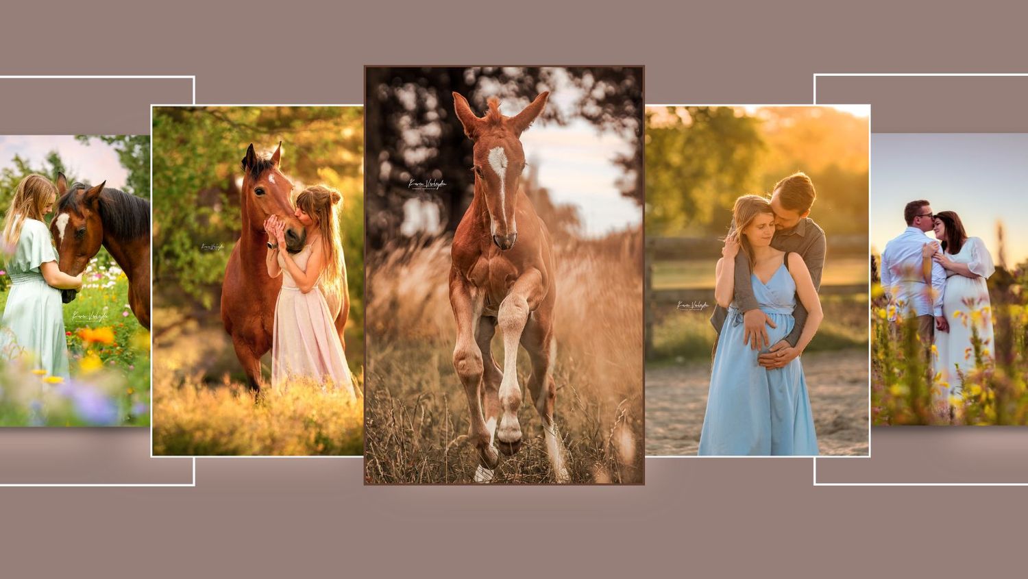 gevoelsmatige zwangerschapsfotografie met partner en/of paard, paardvriendelijke paardenfotografie respect voor paard zw