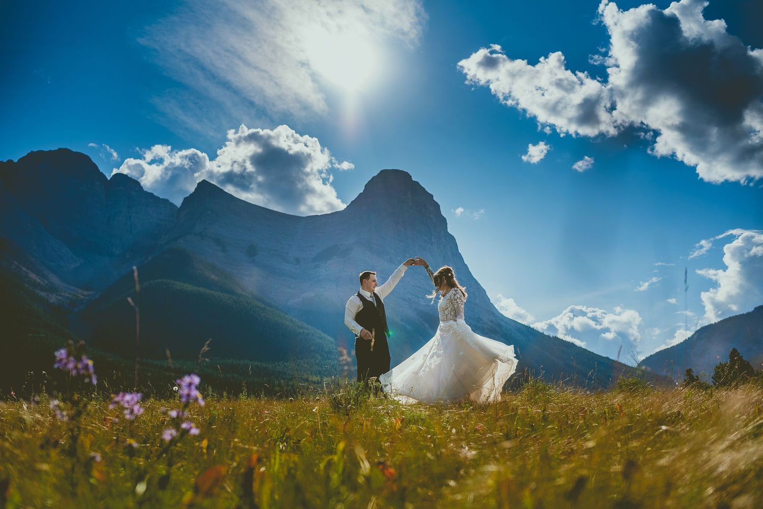 Best Edmonton Elopement Wedding Mountain Photographer Shalene Dawn Photography