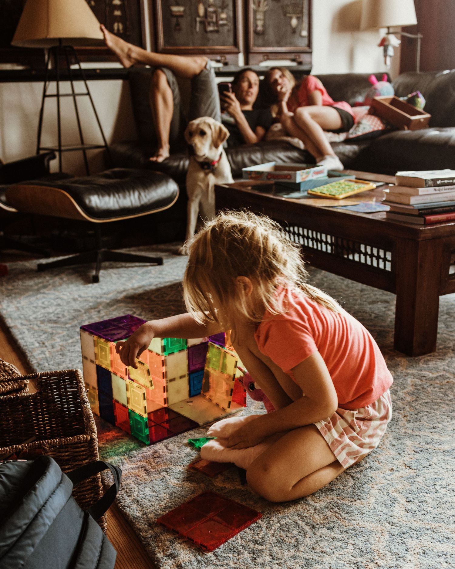 family time in the living room