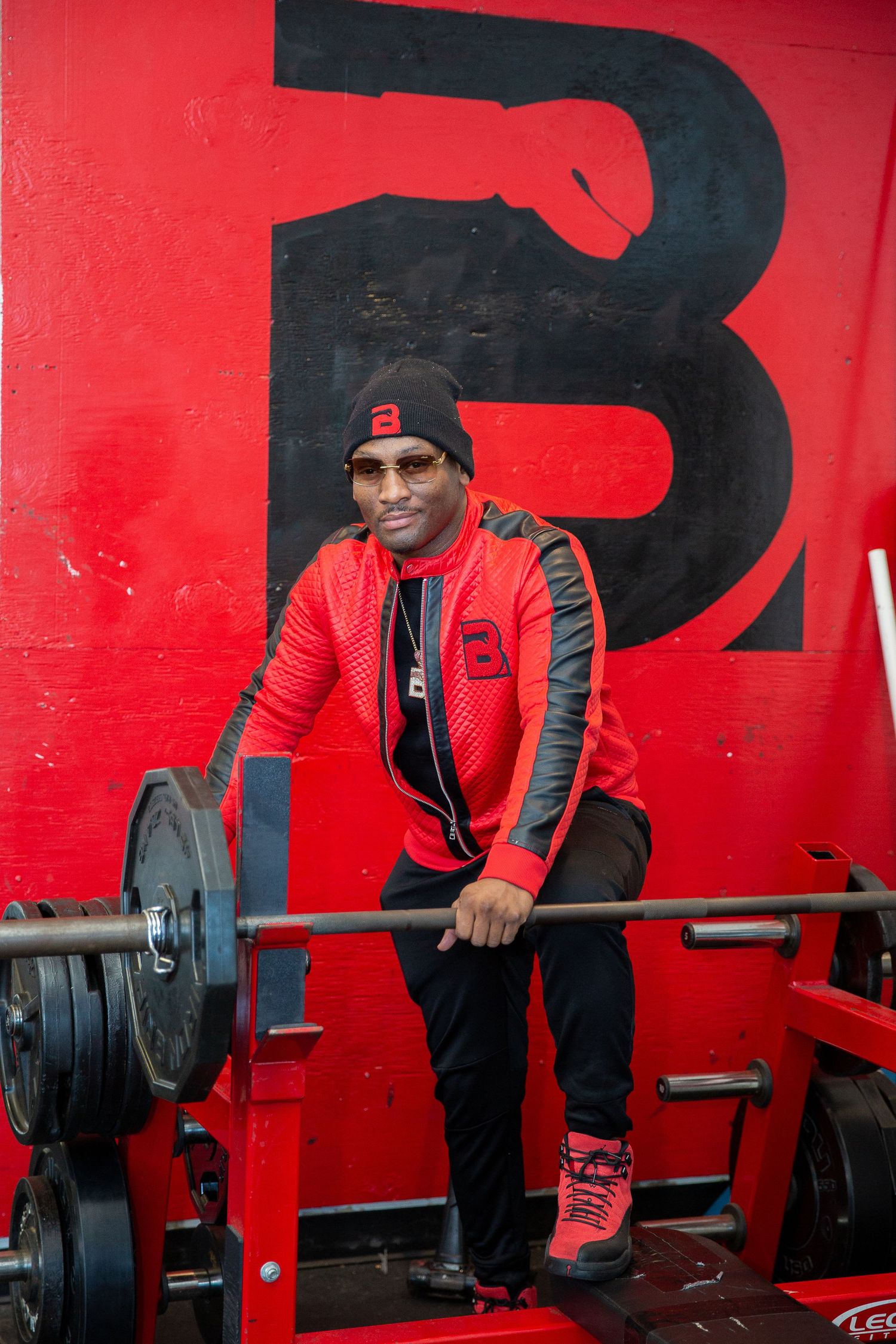 gym owner business branding session weight lifting beverly hills, mi