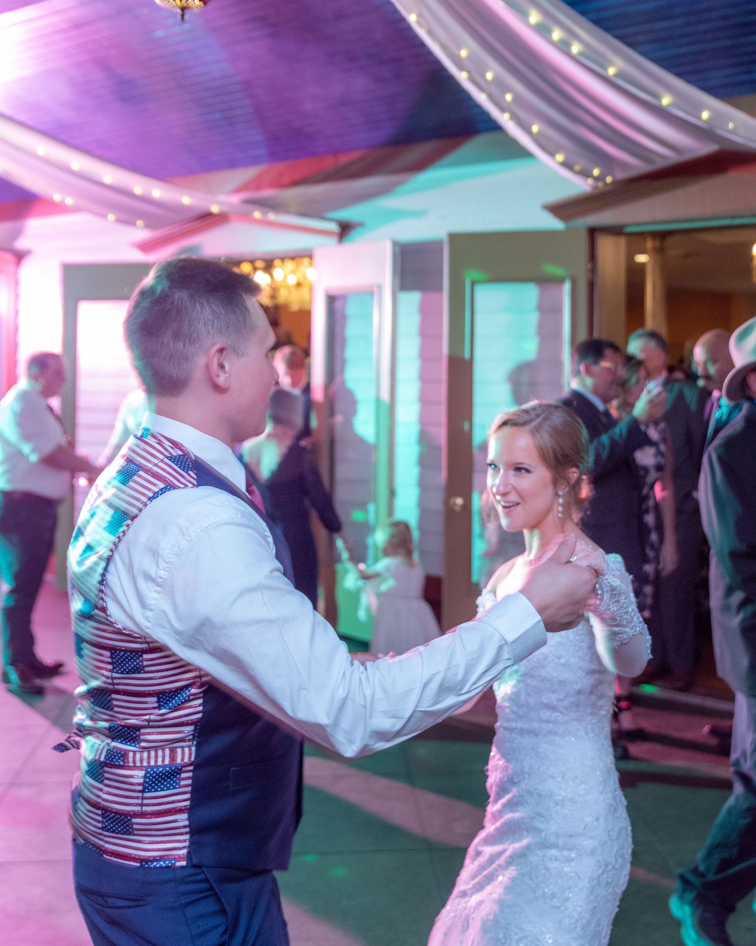 married couple dancing