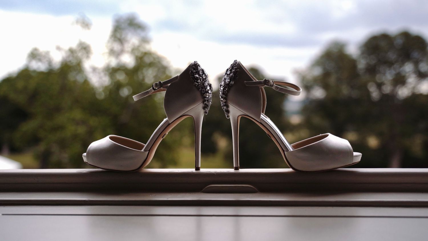 wedding shoes at a Cherry Tree Films wedding video